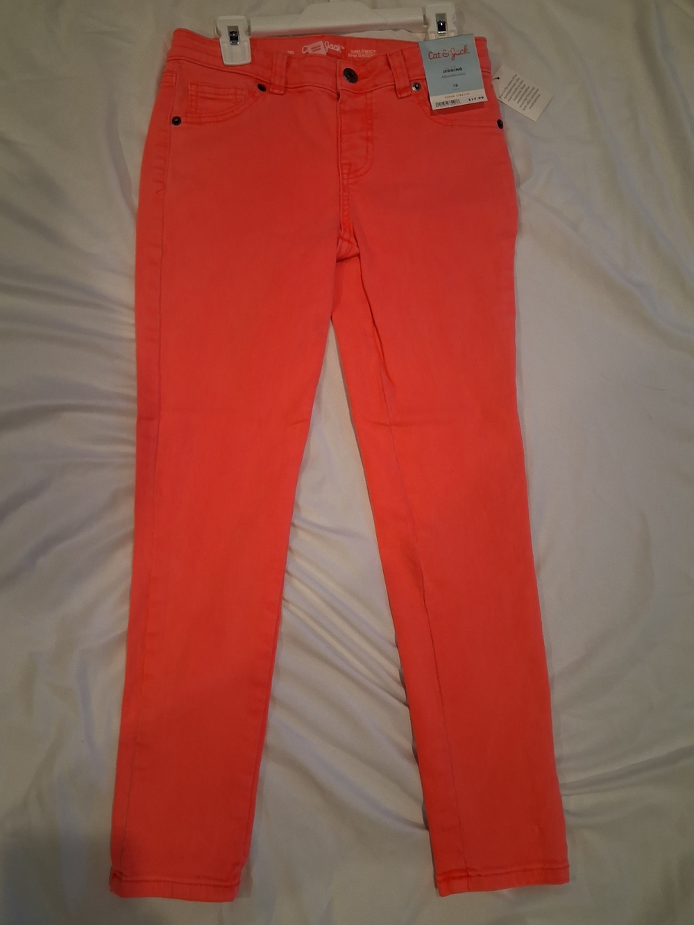 Cat & Jack Coral/Pink Skinny Jeans/Leggings Jegging